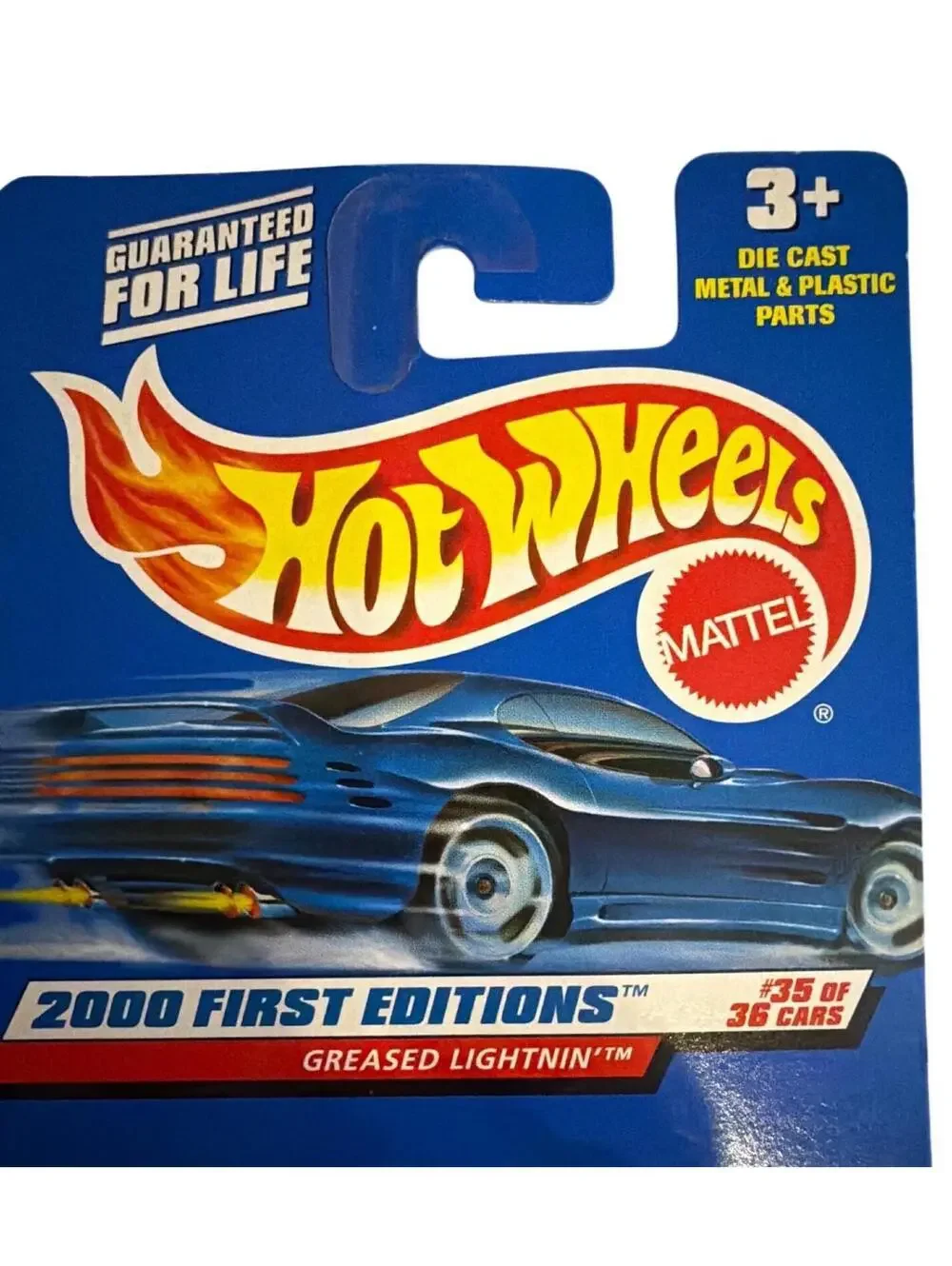 Hot Wheels 2000 First Editions Greased Lightnin #35 Of 36 Die-Cast Car Metal...